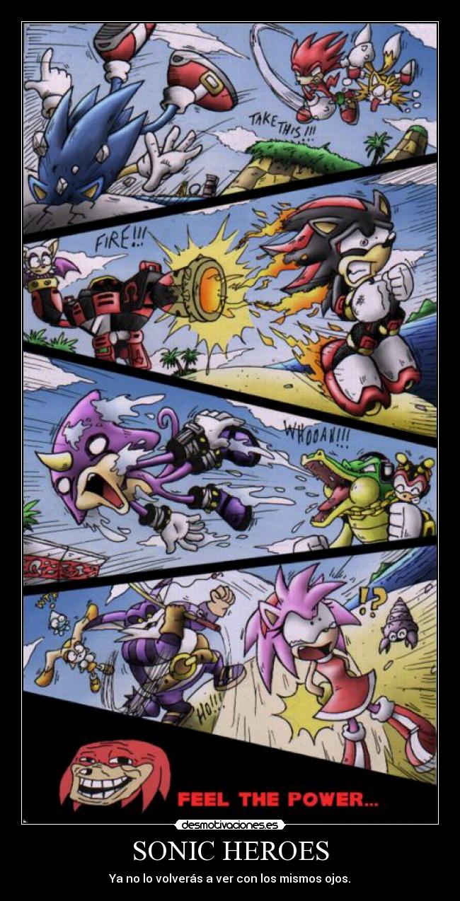 SONIC HEROES - Ya no lo volverás a ver con los mismos ojos.