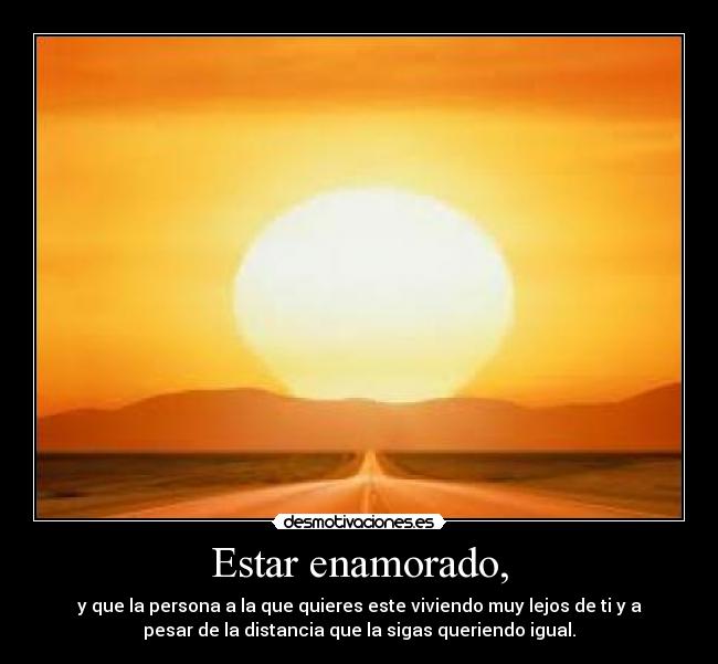 Estar enamorado, - 