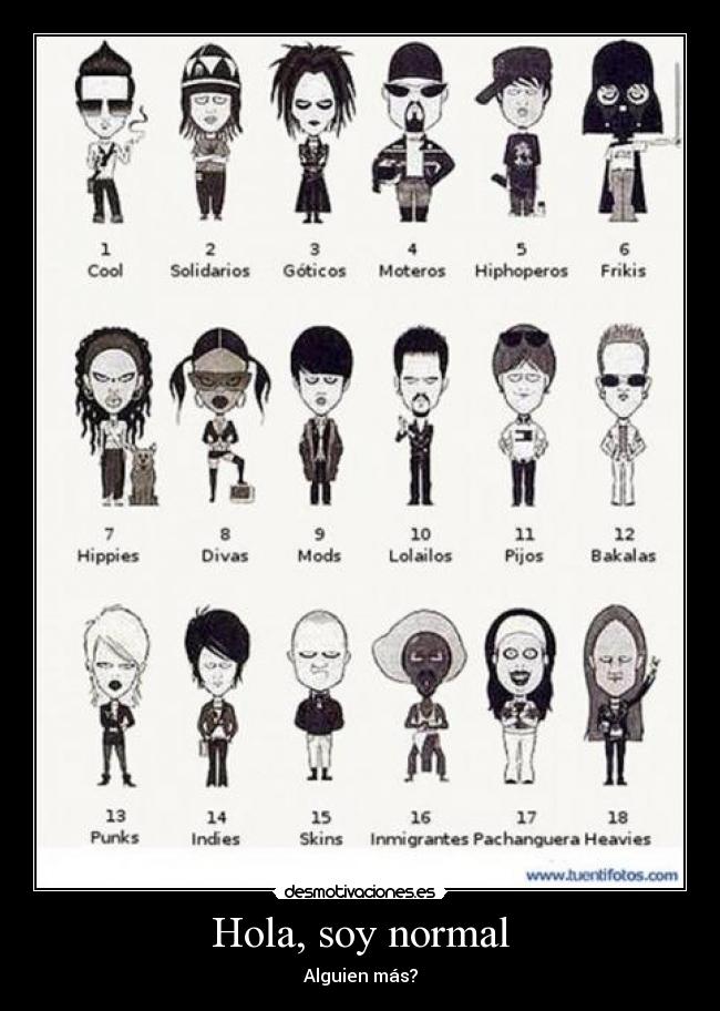 Hola, soy normal -