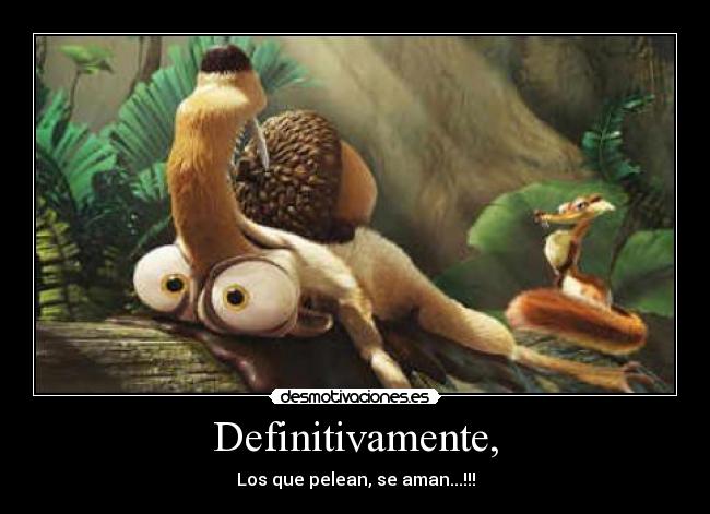 Definitivamente, -