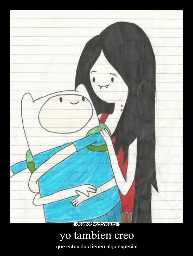 carteles adventure time marcelyne and finn desmotivaciones