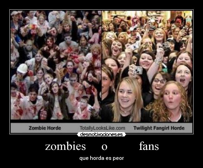 zombies o fans - que horda es peor