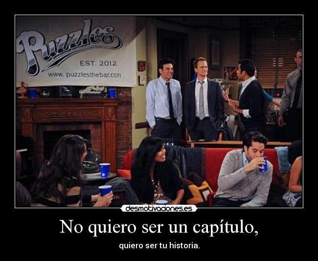 No quiero ser un capítulo, -