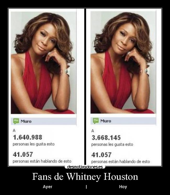Fans de Whitney Houston -