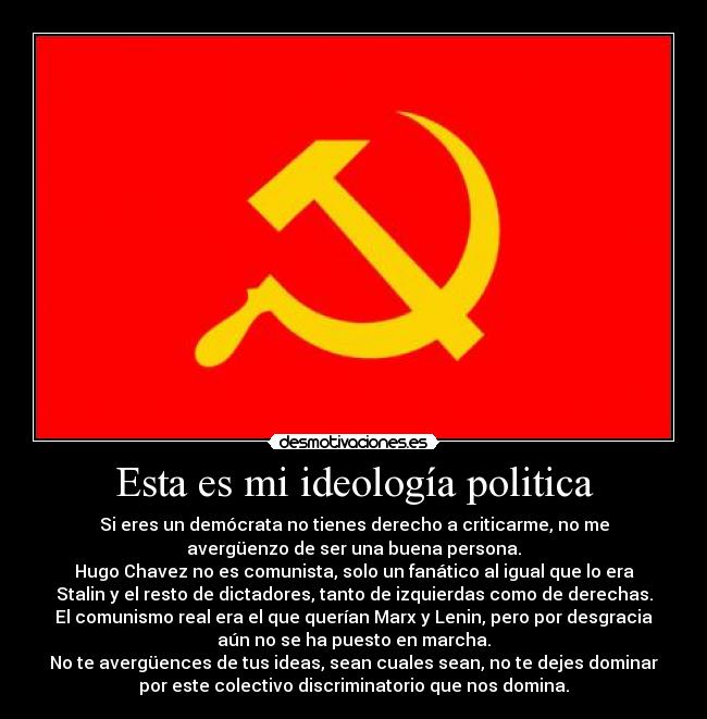 Esta es mi ideología politica - 