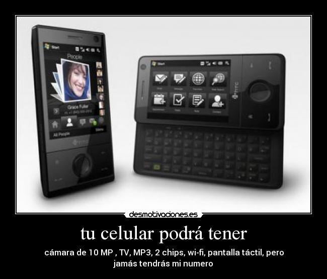 tu celular podrá tener - 