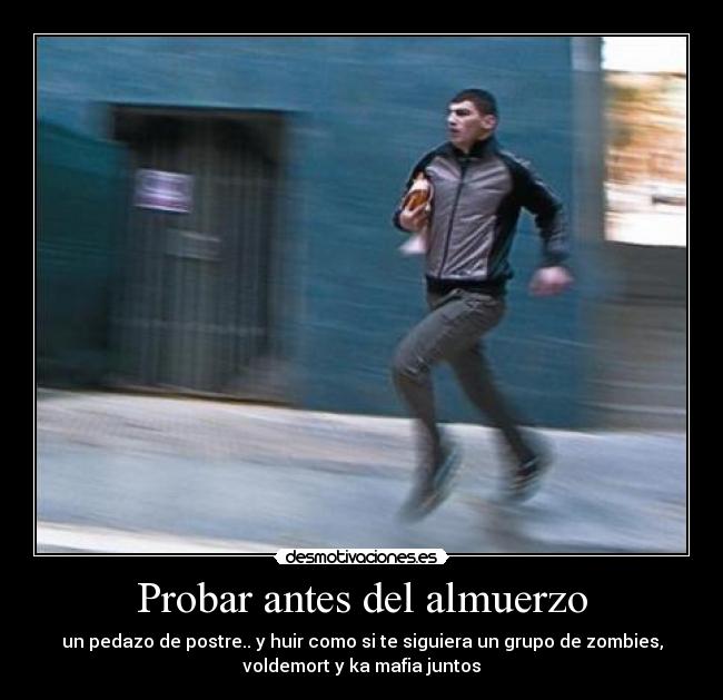 Probar antes del almuerzo -