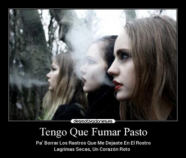 Tengo Que Fumar Pasto - Pa Borrar Los Rastros Que Me Dejaste En El Rostro
Lagrimas Secas, Un Corazón Roto ♪♪