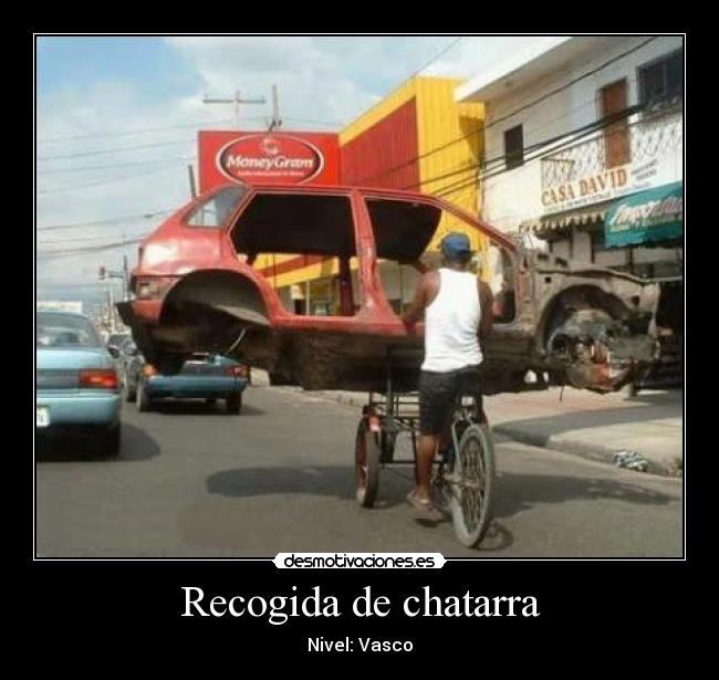 carteles recogida chatarra nivel vasco desmotivaciones