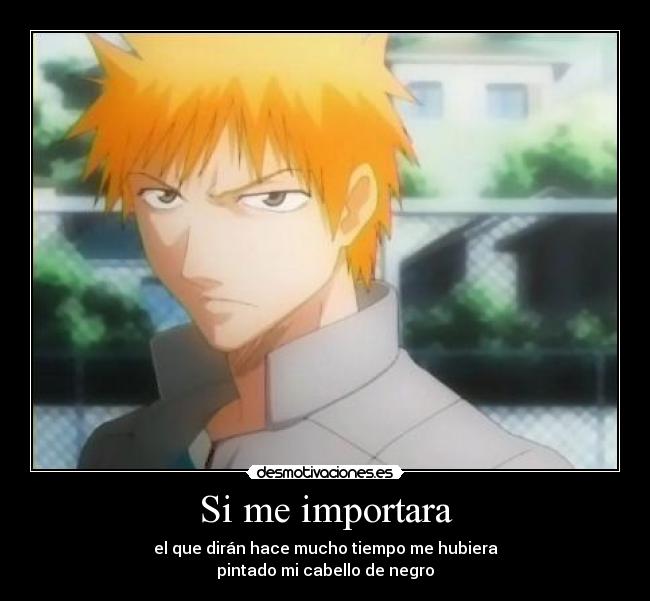 Si me importara -