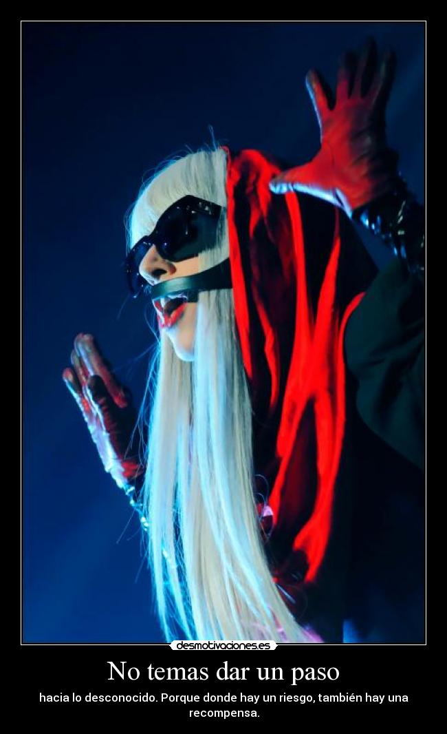 No temas dar un paso -