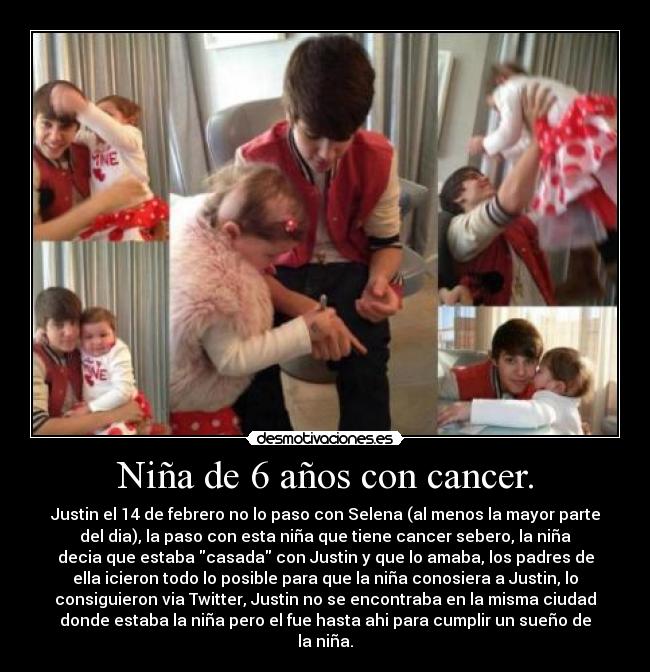 Niña de 6 años con cancer. -