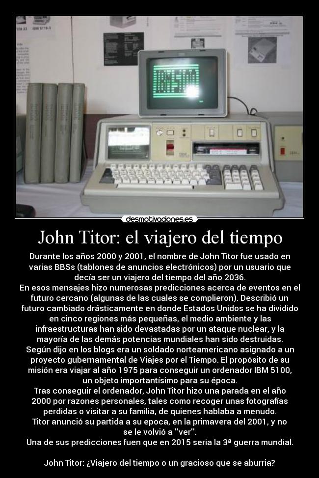 John Titor: el viajero del tiempo - 