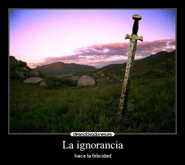 La ignorancia -