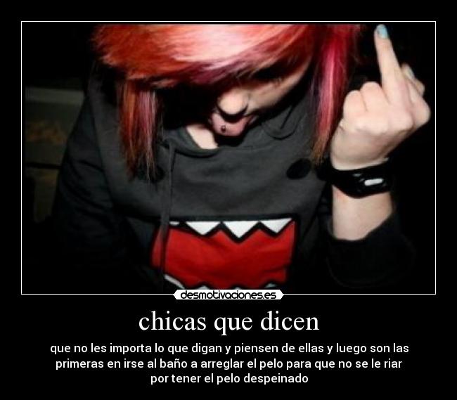 chicas que dicen -