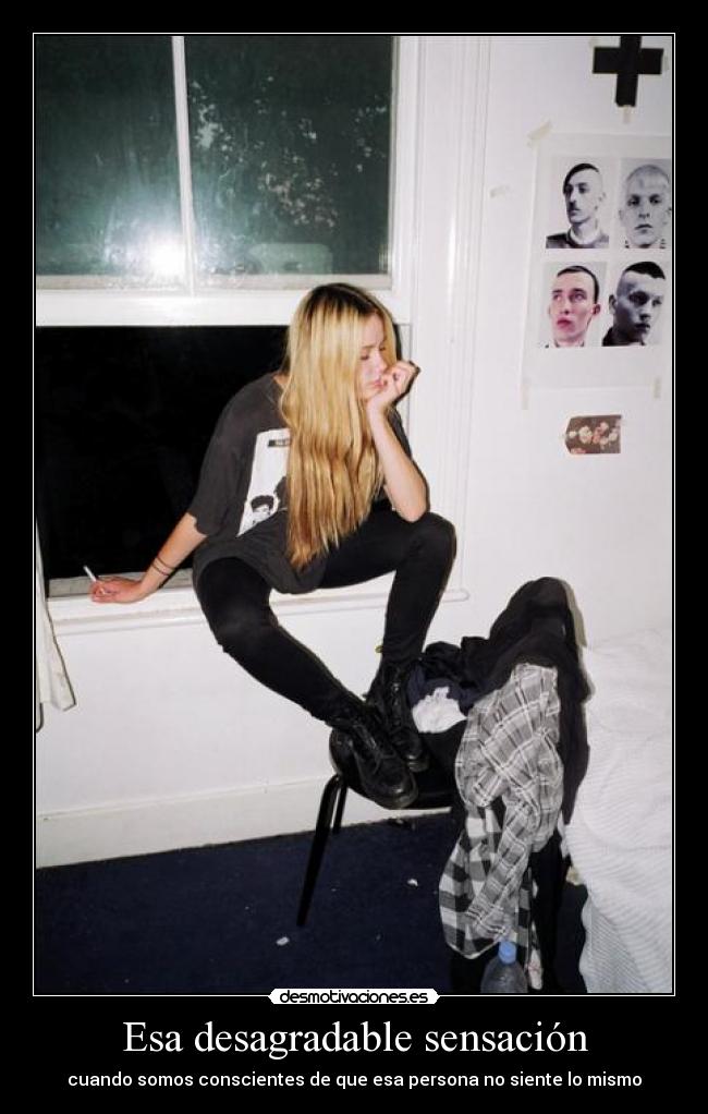 Esa desagradable sensación - cuando somos conscientes de que esa persona no siente lo mismo