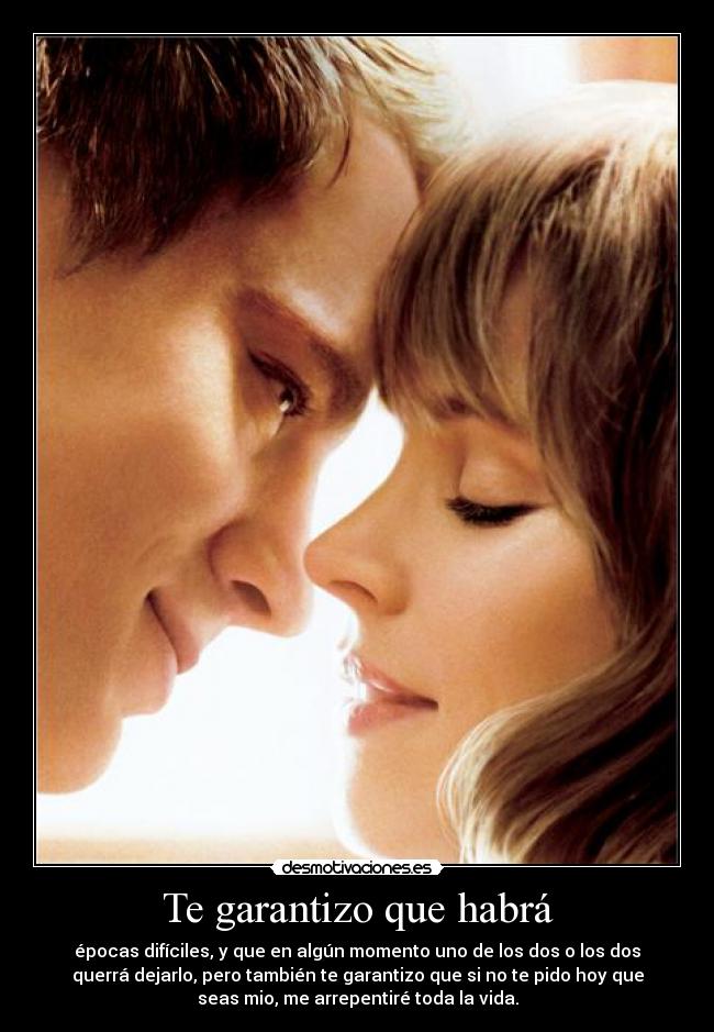 Te garantizo que habrá - 