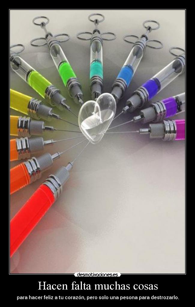 Hacen falta muchas cosas - 