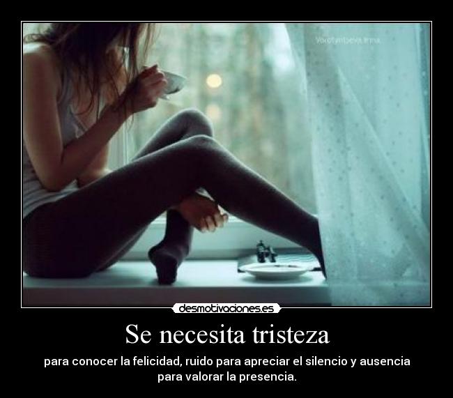 Se necesita tristeza - 
