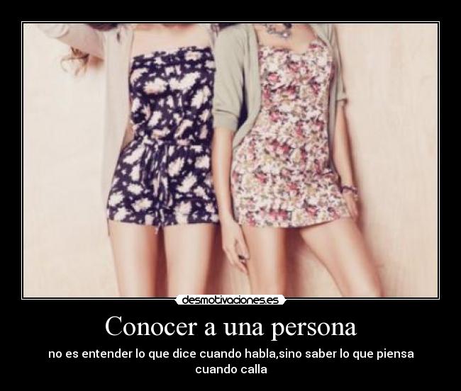 Conocer a una persona -