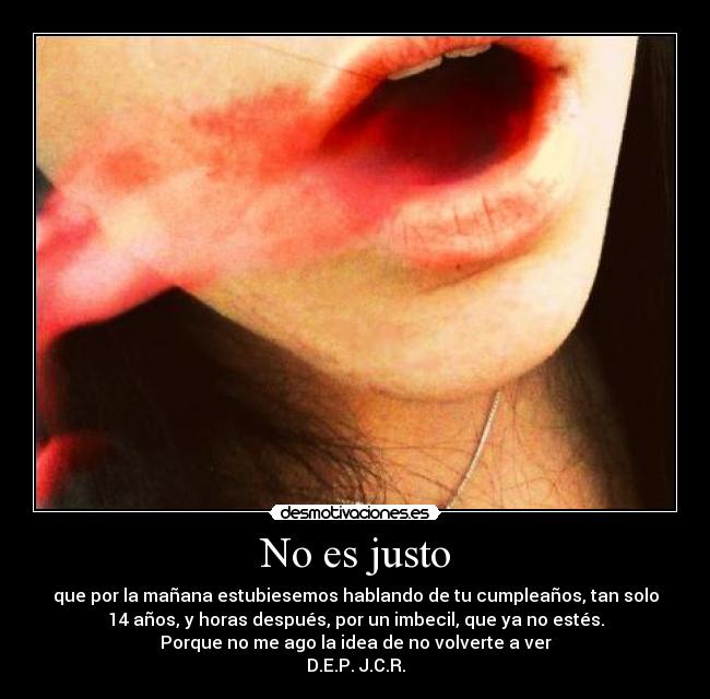 No es justo -