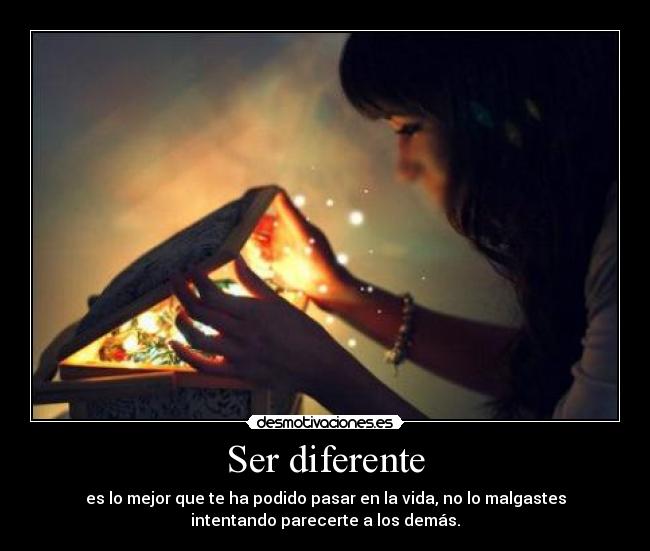 Ser diferente -