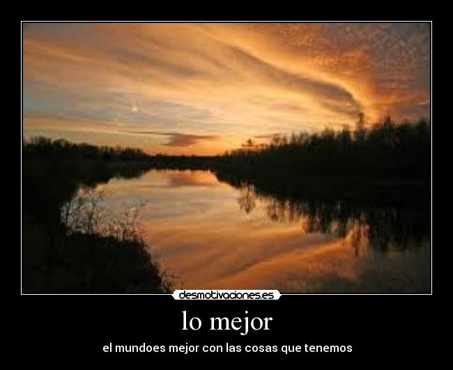 lo mejor -