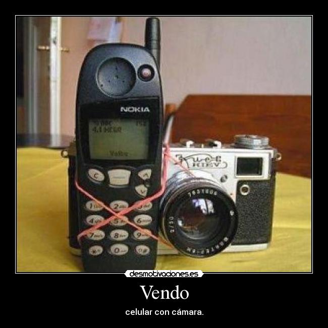 Vendo - celular con cámara.