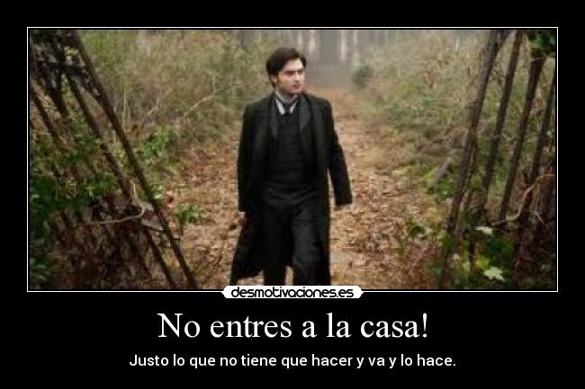 carteles casa daniel radcliffe mujer negro sabes desmotivaciones