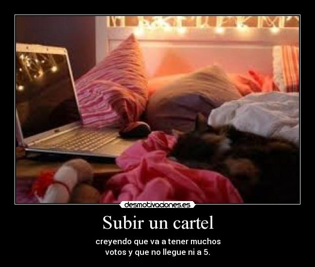 carteles subir cartel desmotivaciones