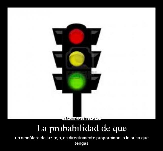La probabilidad de que - 