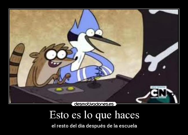 Esto es lo que haces - el resto del día después de la escuela