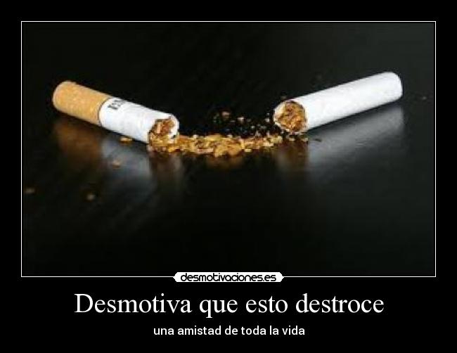 Desmotiva que esto destroce -