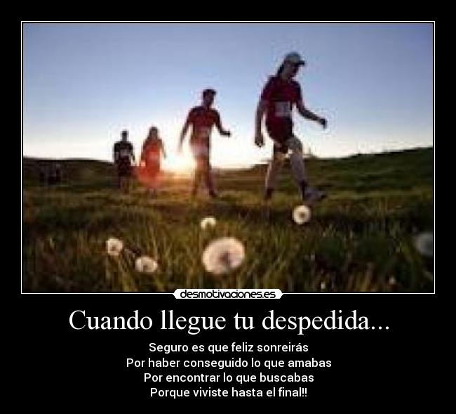 Cuando llegue tu despedida... - 