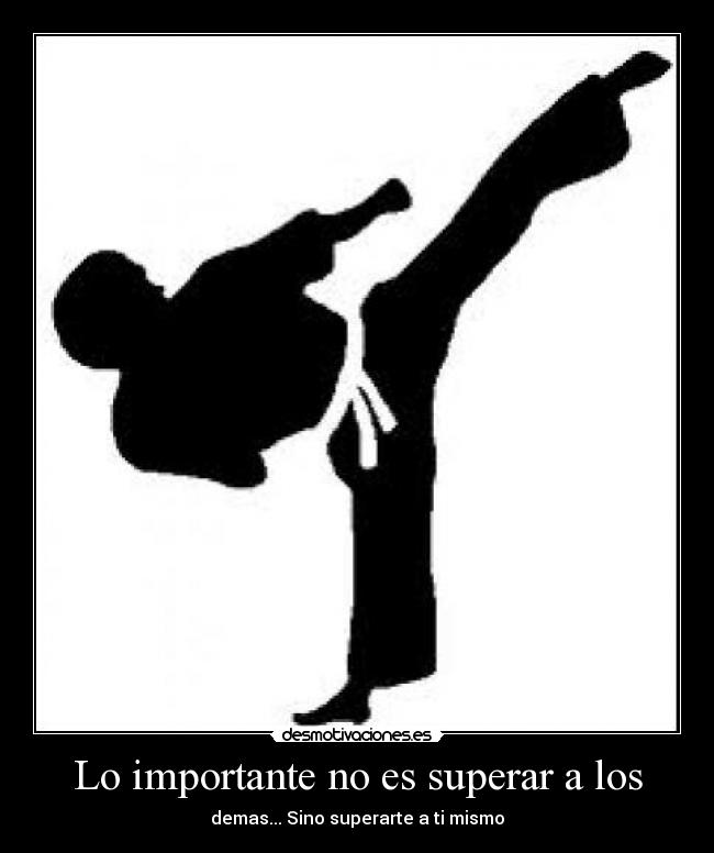 Lo importante no es superar a los -