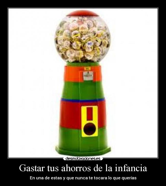 Gastar tus ahorros de la infancia -