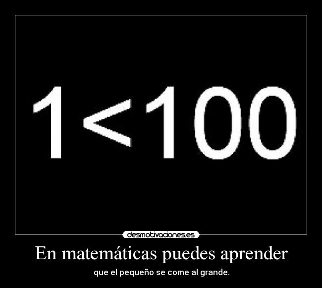 En matemáticas puedes aprender -