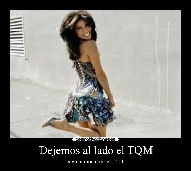 Dejemos al lado el TQM - y vallamos a por el TGDT♥