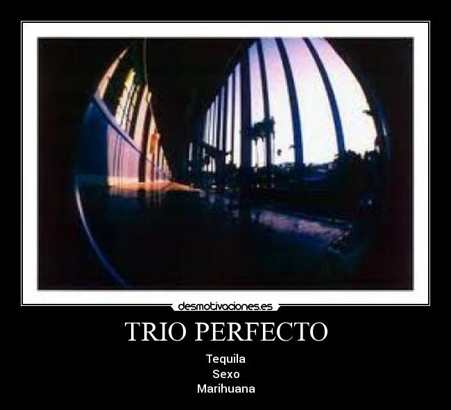 TRIO PERFECTO - Tequila
Sexo
Marihuana
