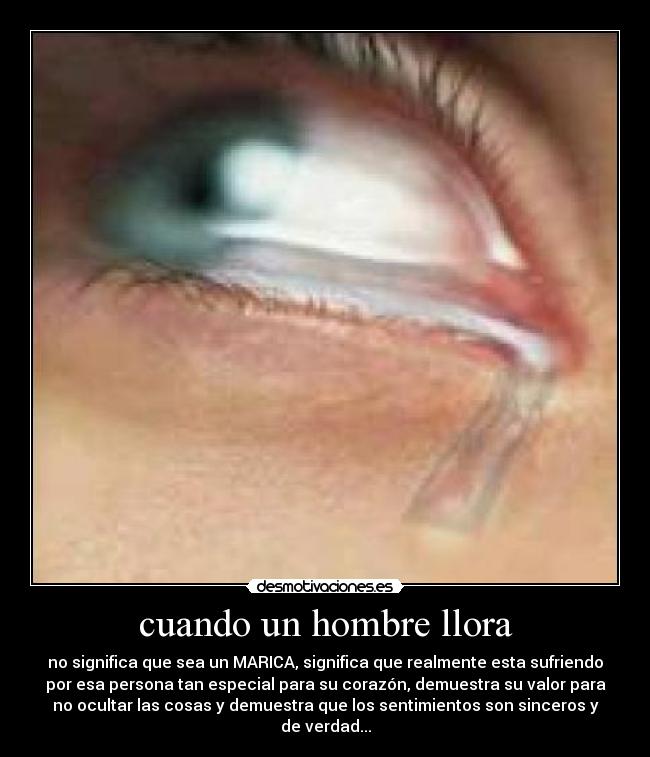 cuando un hombre llora -