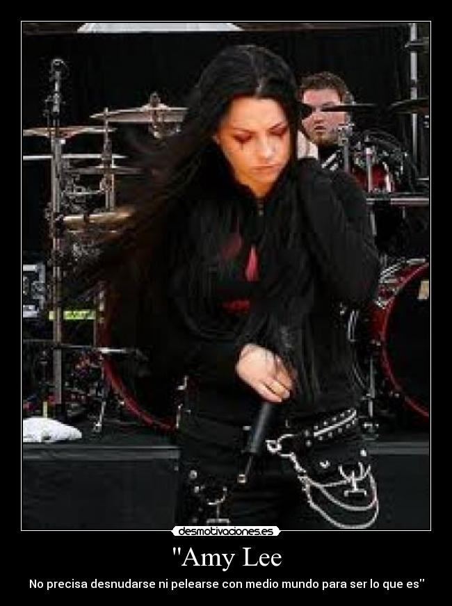 carteles evanescence amy lee amyleeteamo desmotivaciones