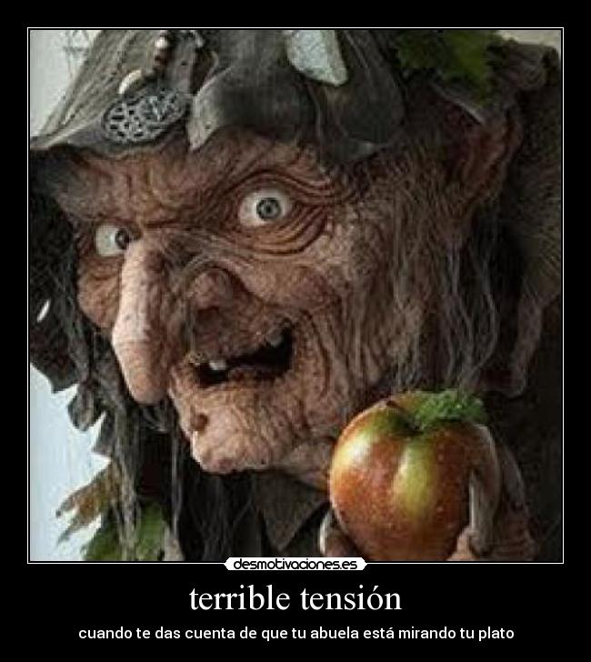 terrible tensión -
