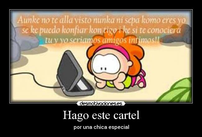 Hago este cartel - 