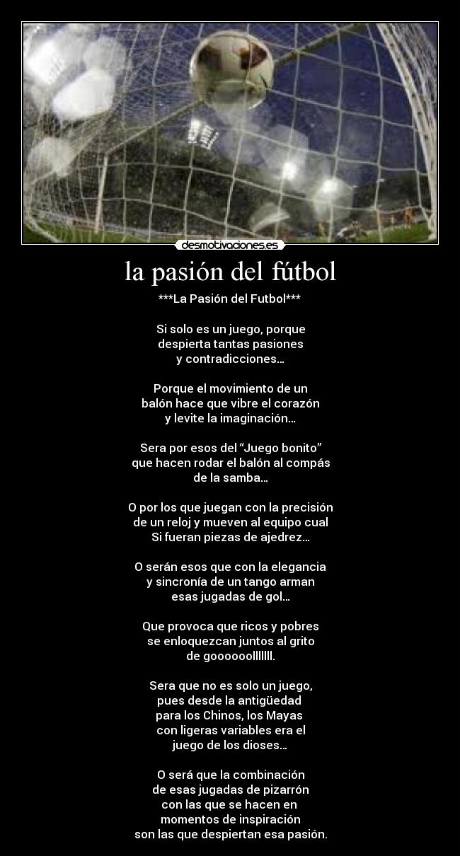 la pasión del fútbol - 