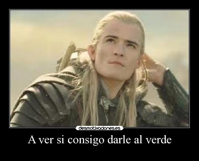 A ver si consigo darle al verde -