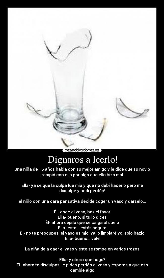 Dignaros a leerlo! -