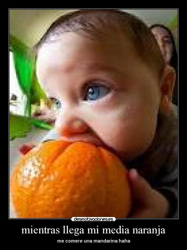 mientras llega mi media naranja -