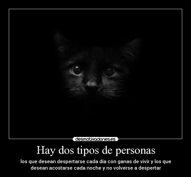 Hay dos tipos de personas -