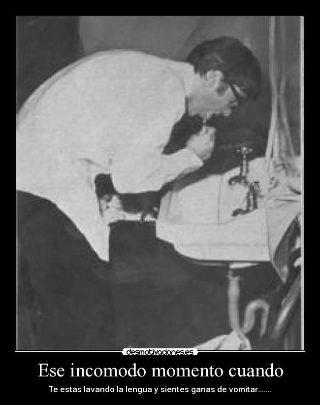 Ese incomodo momento cuando -