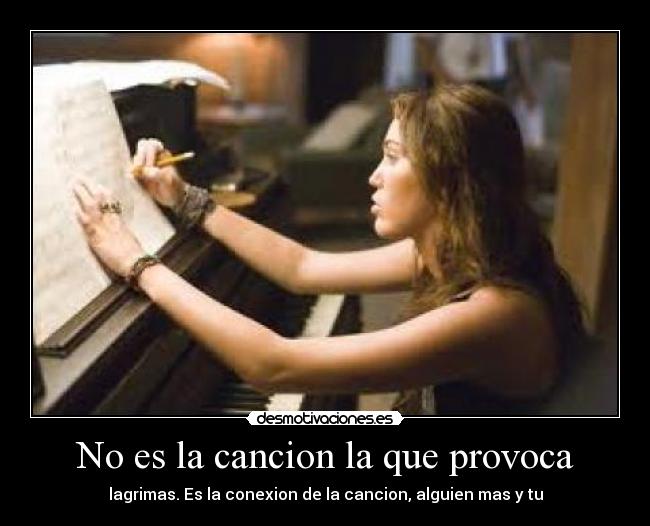 No es la cancion la que provoca - 